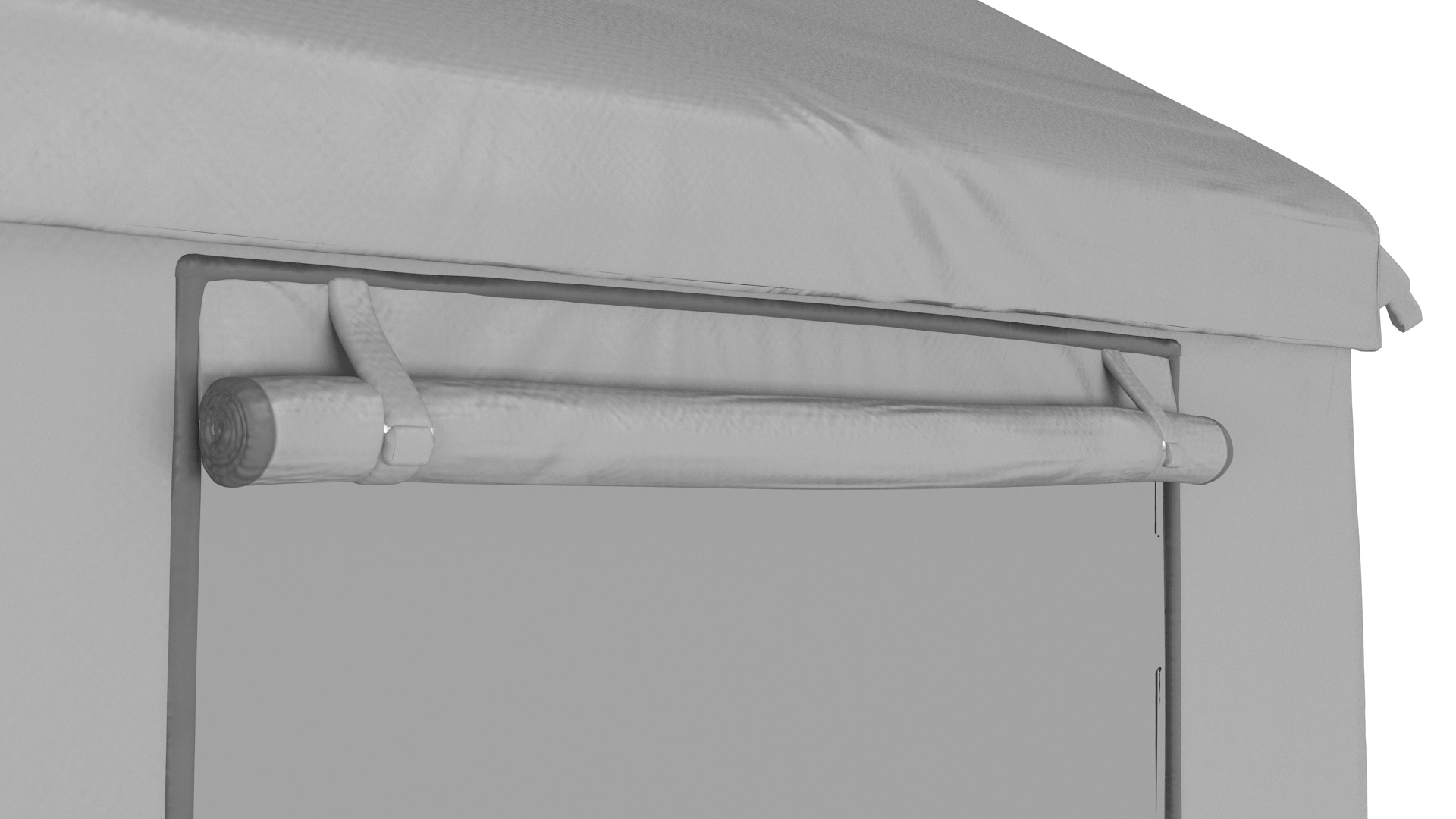 3D Carport Tent Grey Color model