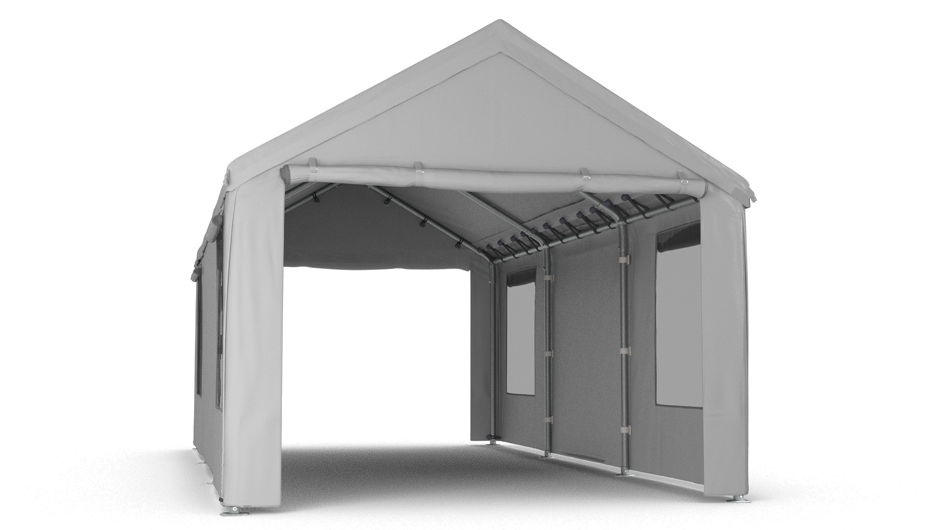 3D Carport Tent Grey Color model