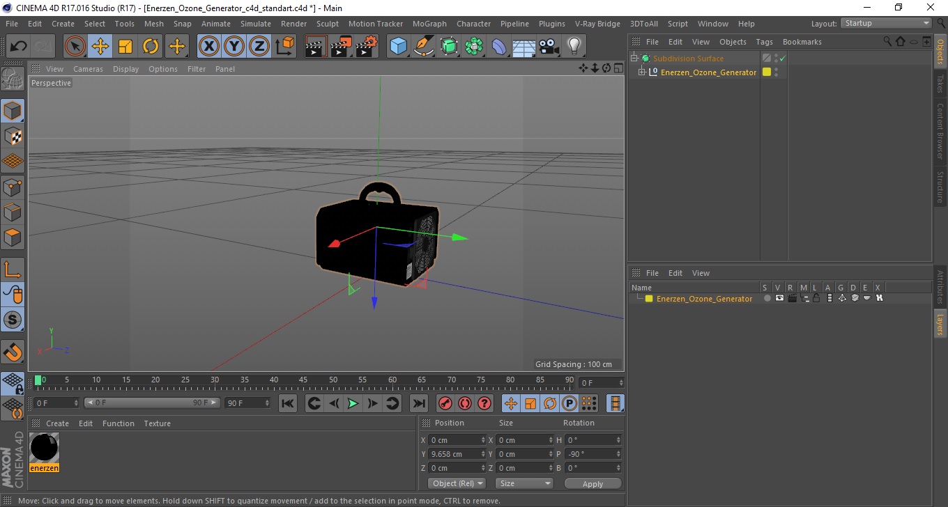 3D Enerzen Ozone Generator model