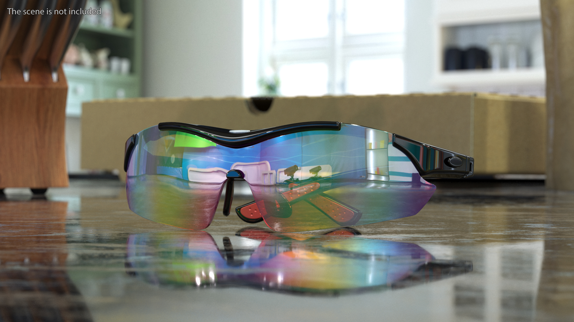 3D model Sport Eyeglass with Rainbow Glasses