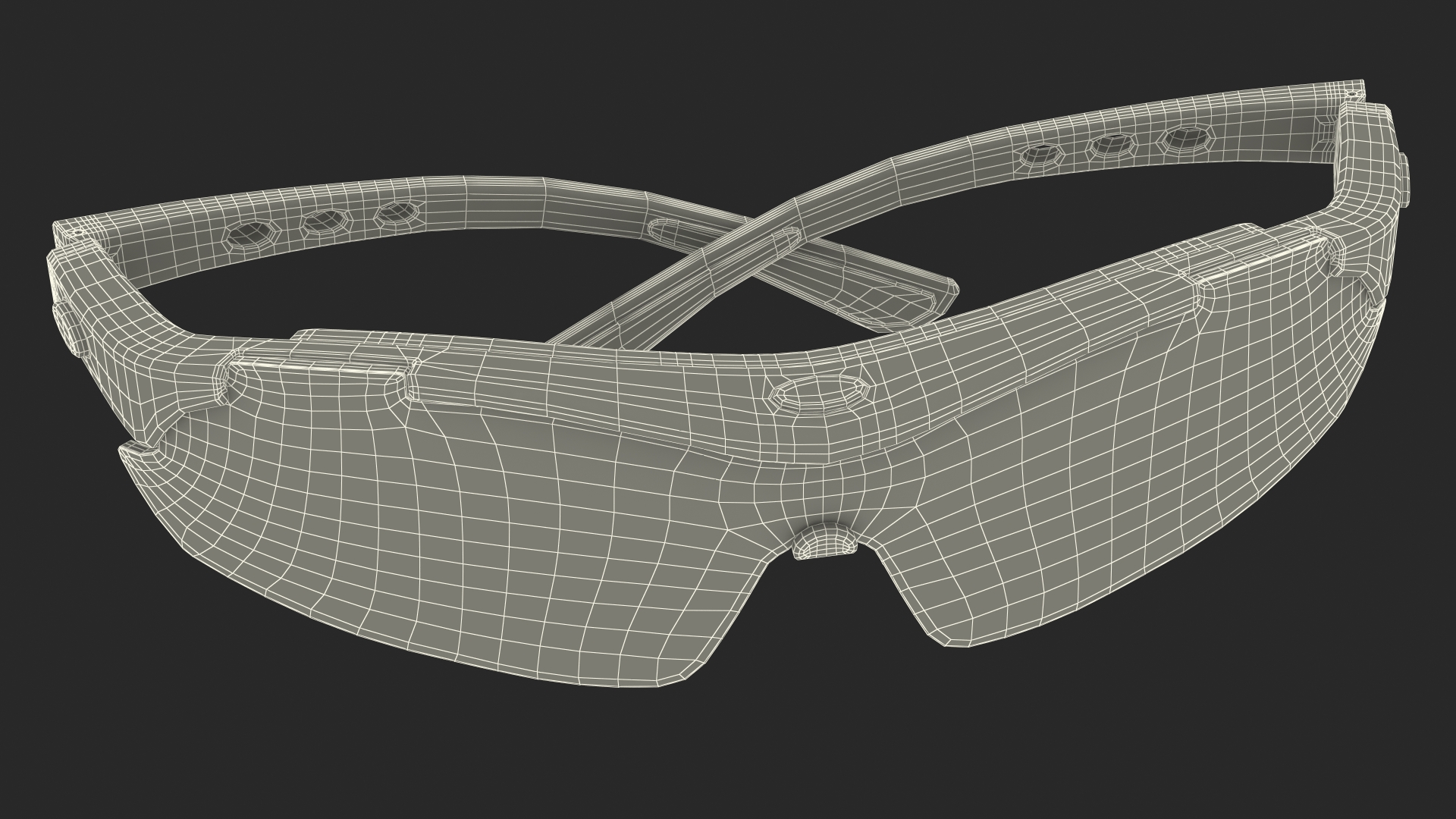 3D model Sport Eyeglass with Rainbow Glasses