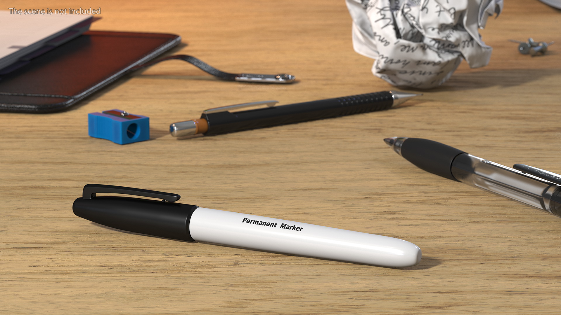 Permanent Black Marker 3D