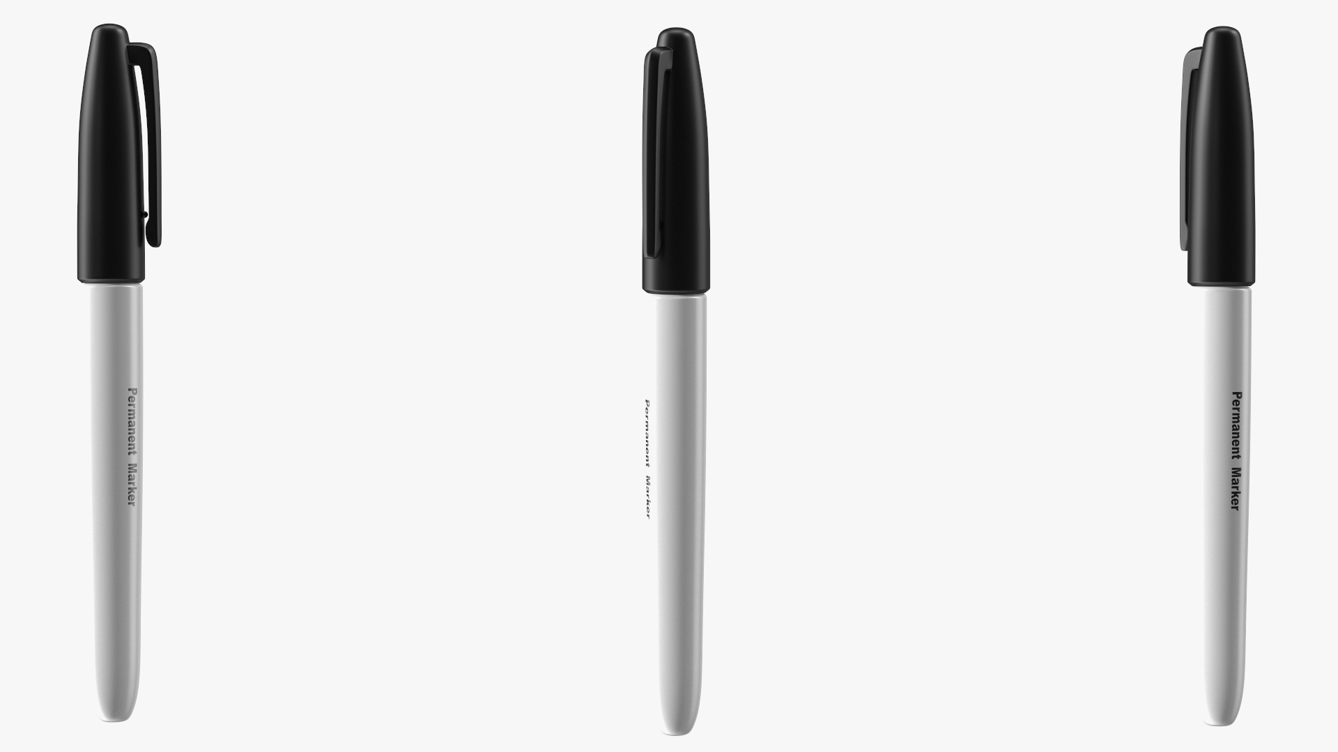 Permanent Black Marker 3D