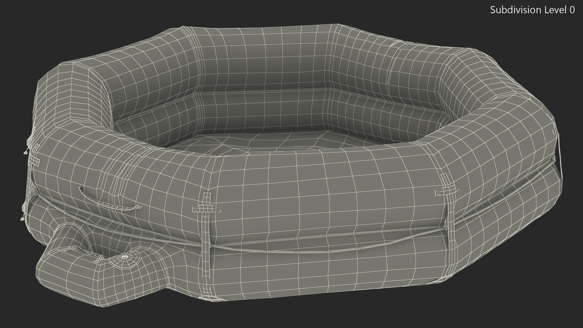 Rescue Inflatable Raft 3D