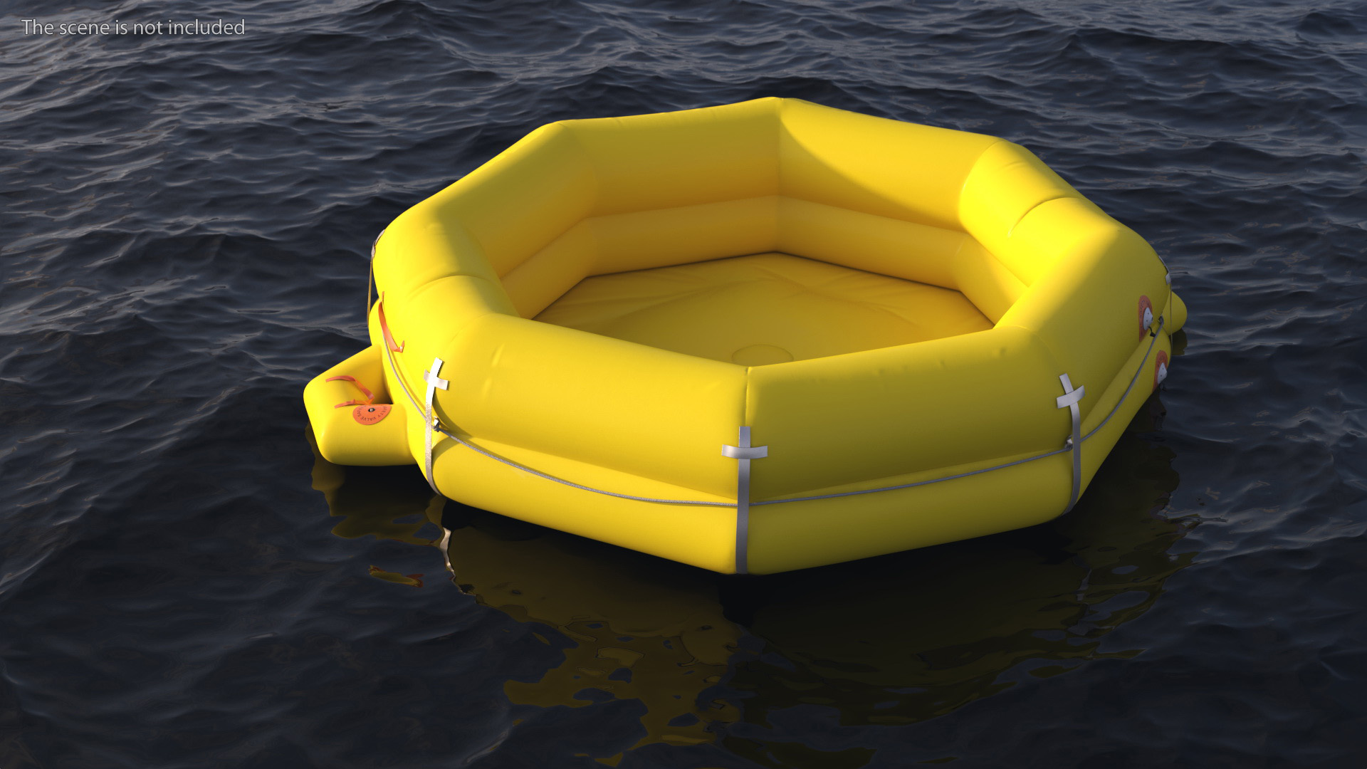 Rescue Inflatable Raft 3D