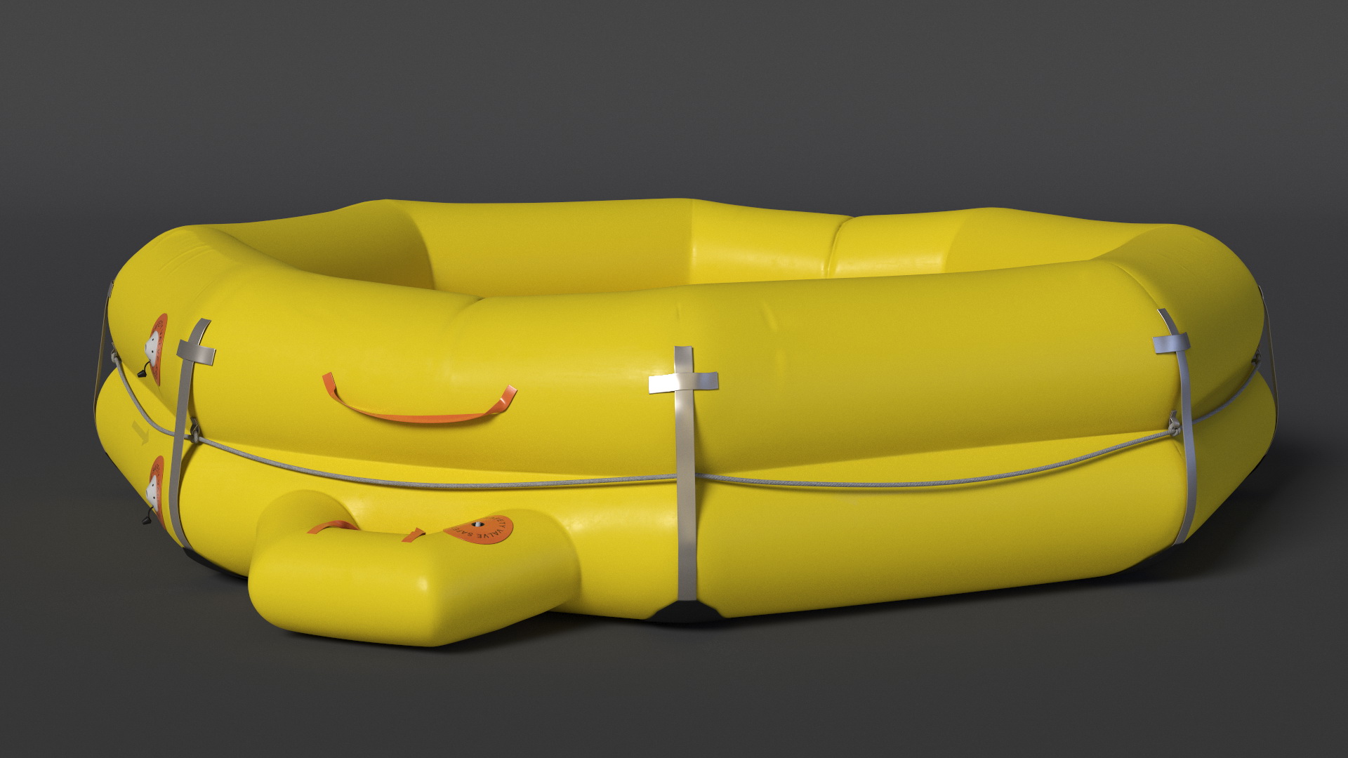 Rescue Inflatable Raft 3D