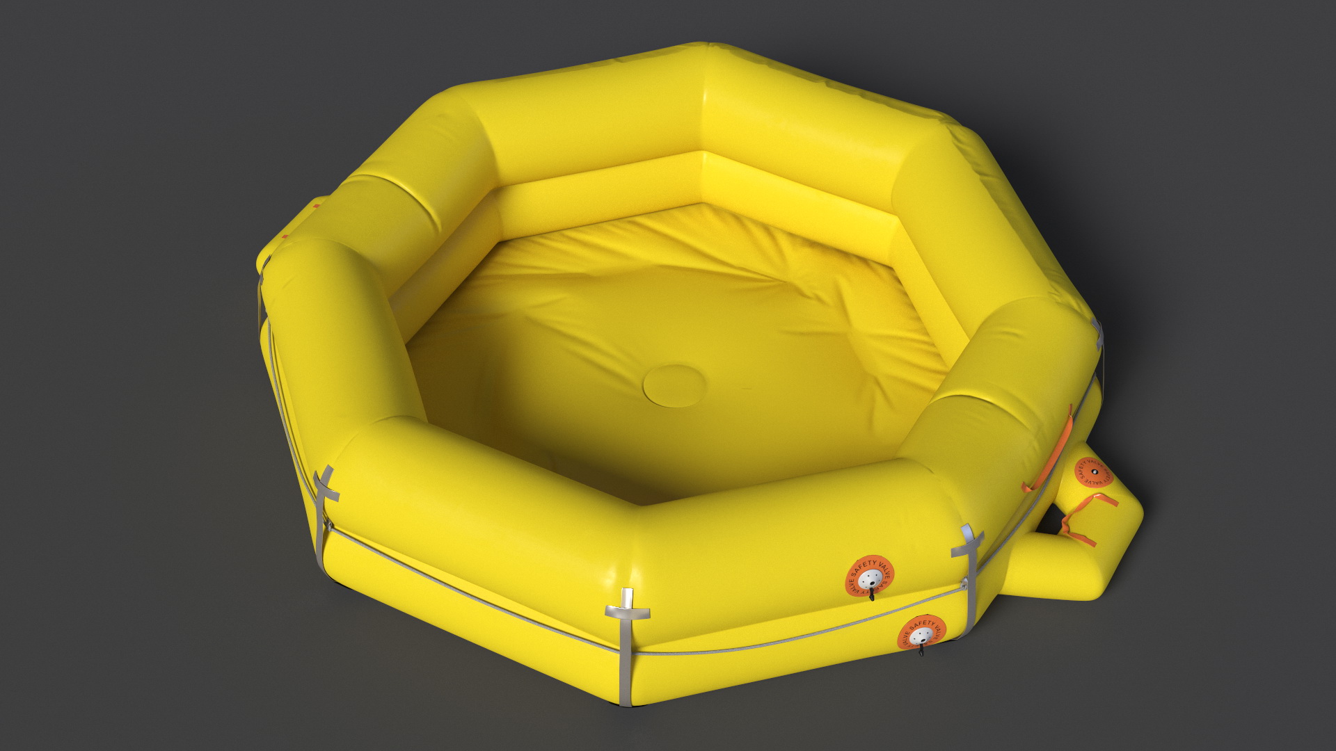Rescue Inflatable Raft 3D