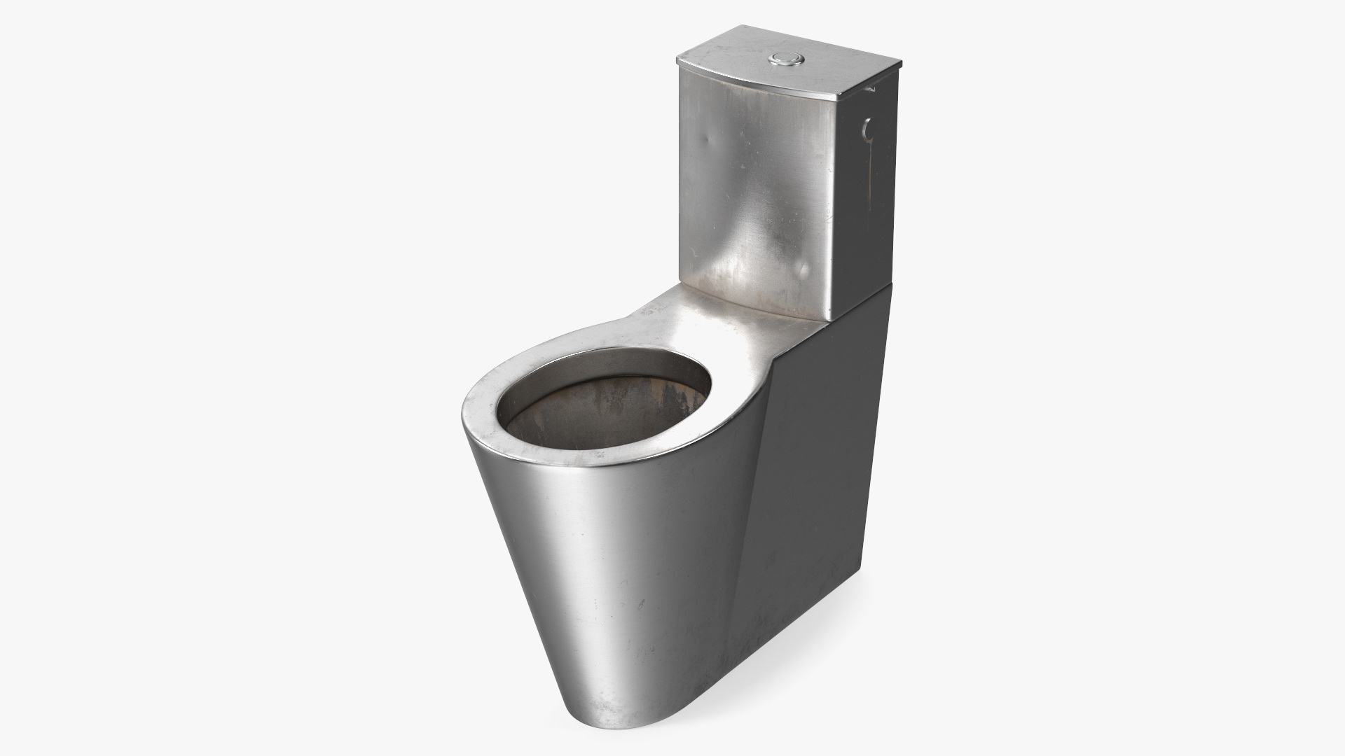 3D Stainless Steel Floor Standing Toilet Old