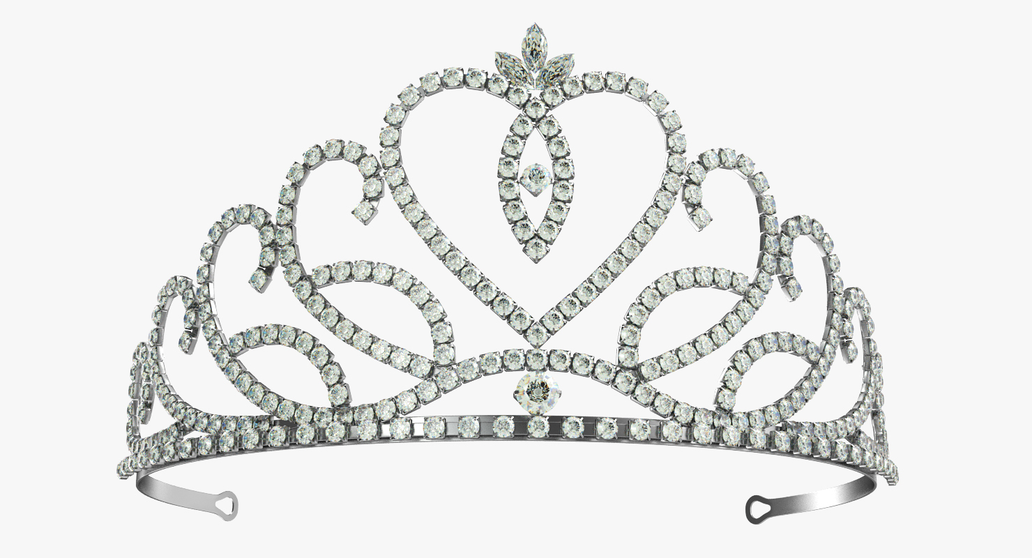 3D Crystal Tiara model