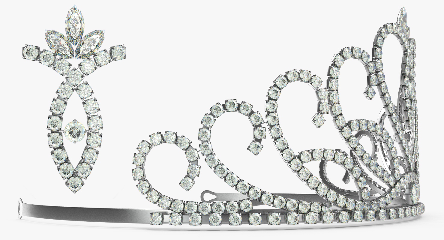 3D Crystal Tiara model