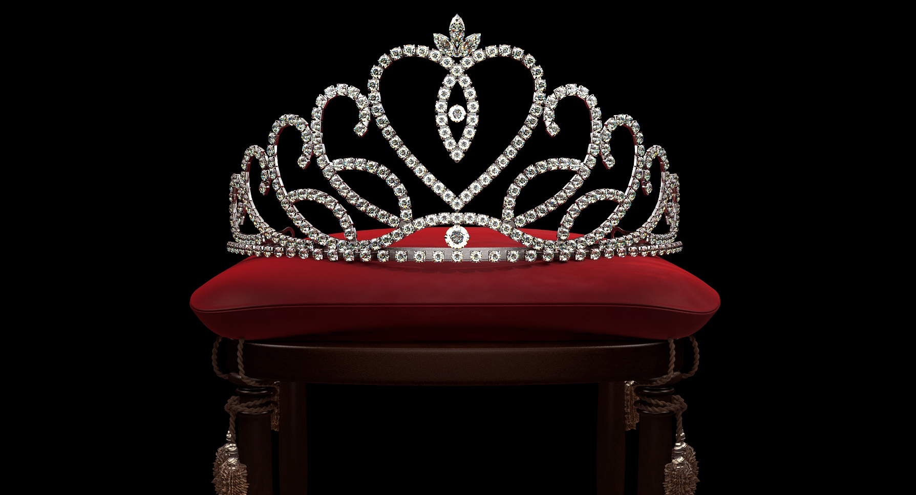 3D Crystal Tiara model
