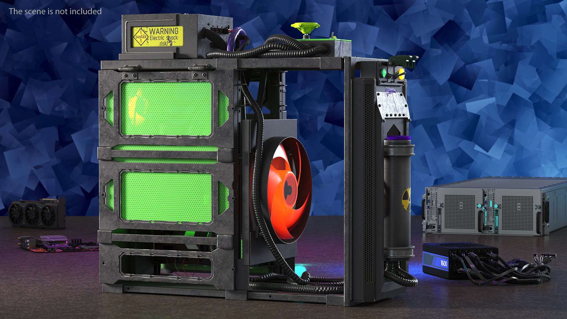 3D model Cyberpunk Style Gaming PC