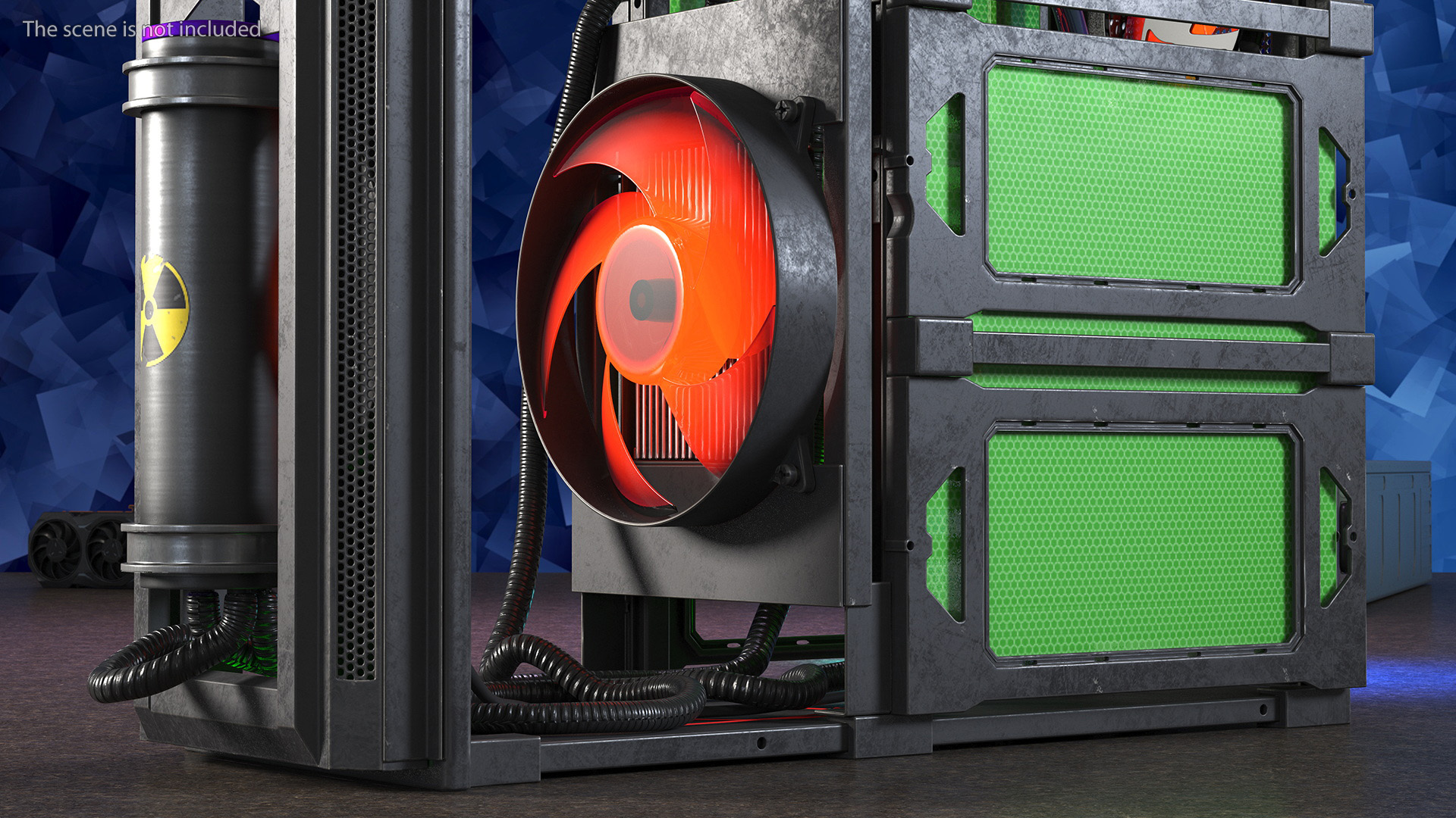 3D model Cyberpunk Style Gaming PC
