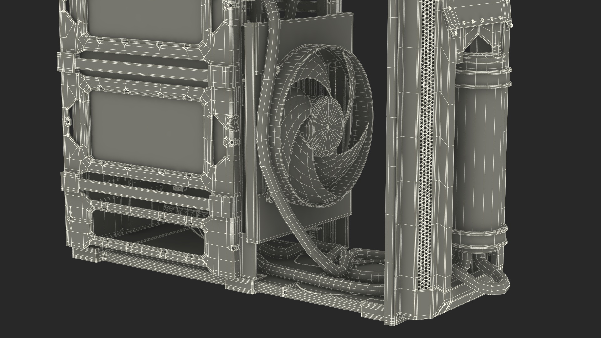 3D model Cyberpunk Style Gaming PC