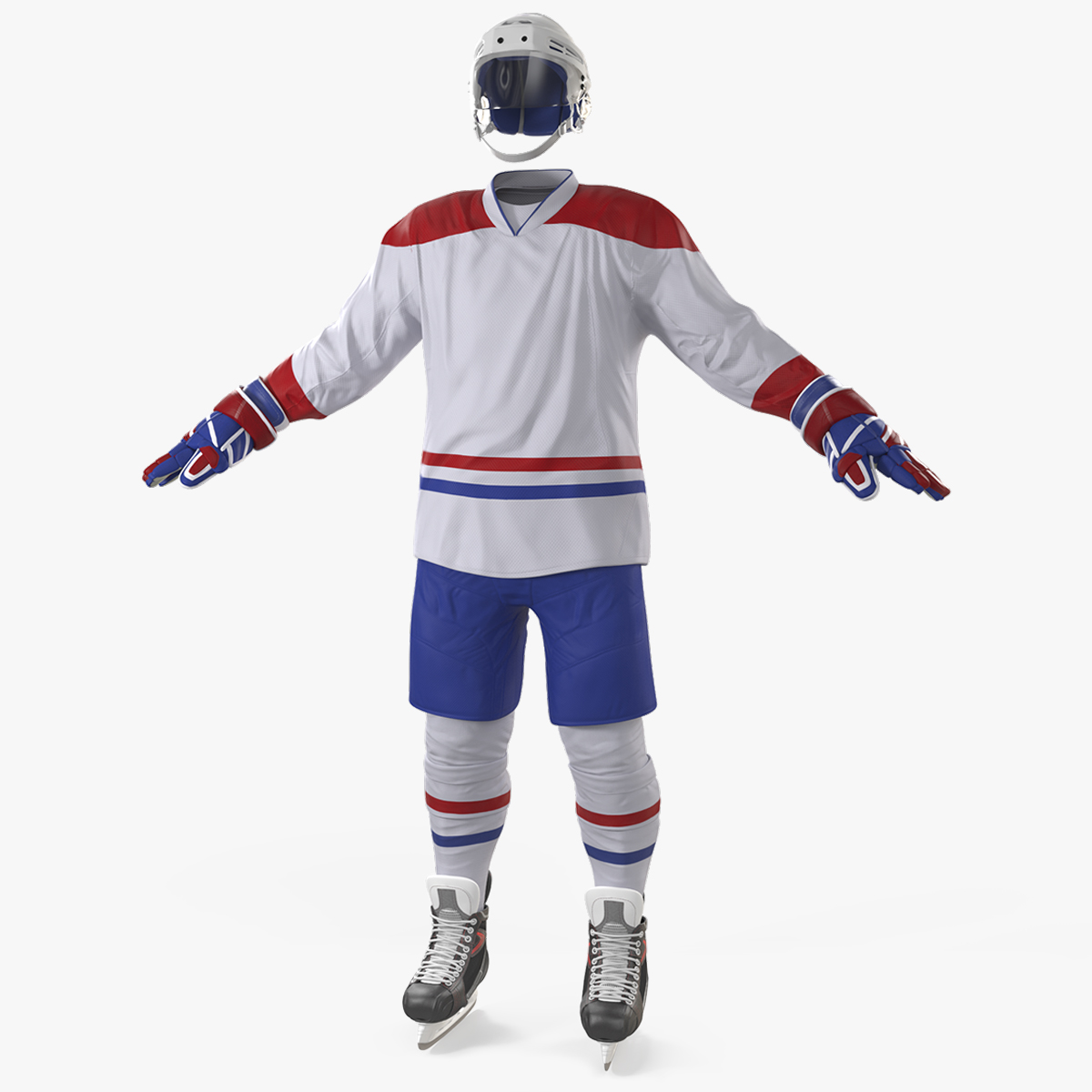 White Hockey Equipment