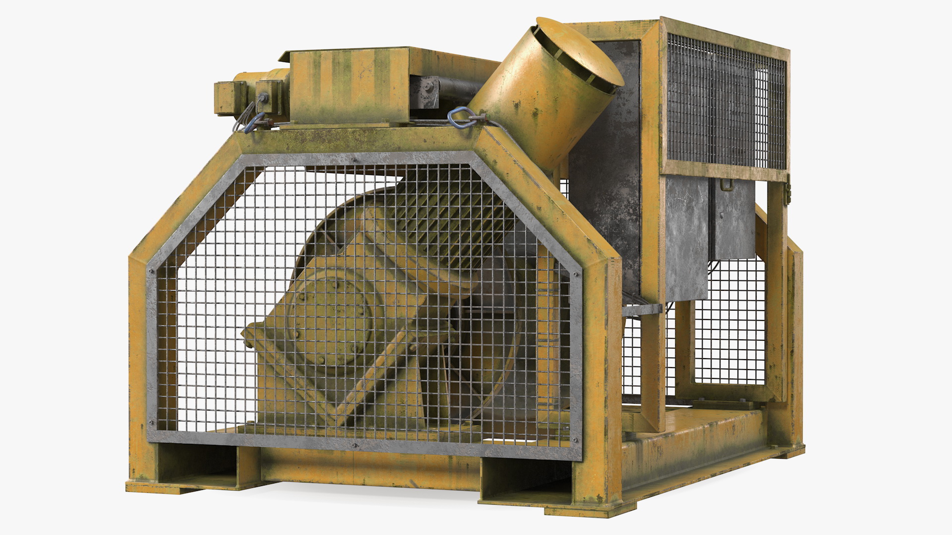 3D model Single Drum Mooring Winch