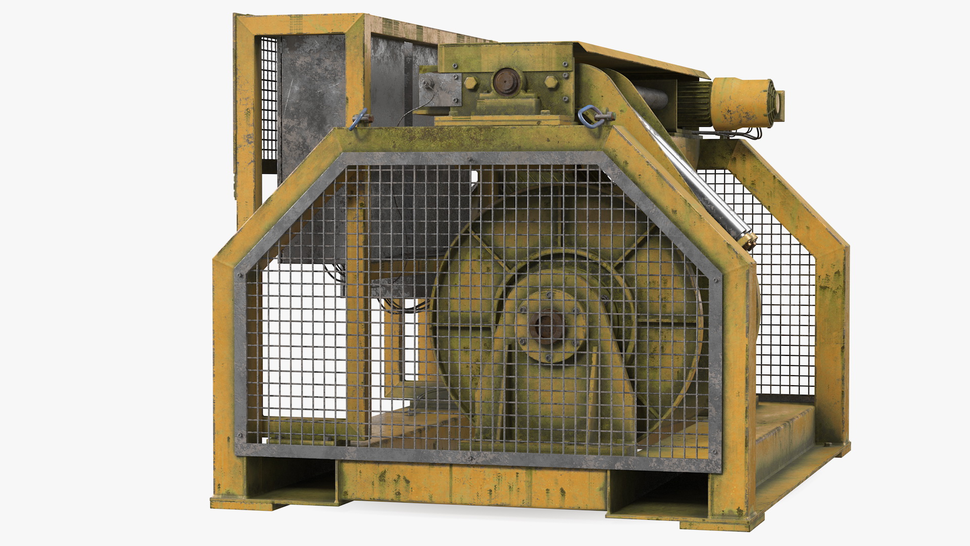 3D model Single Drum Mooring Winch