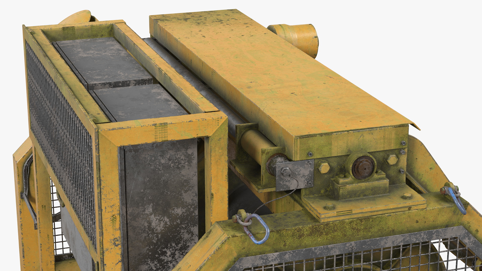 3D model Single Drum Mooring Winch
