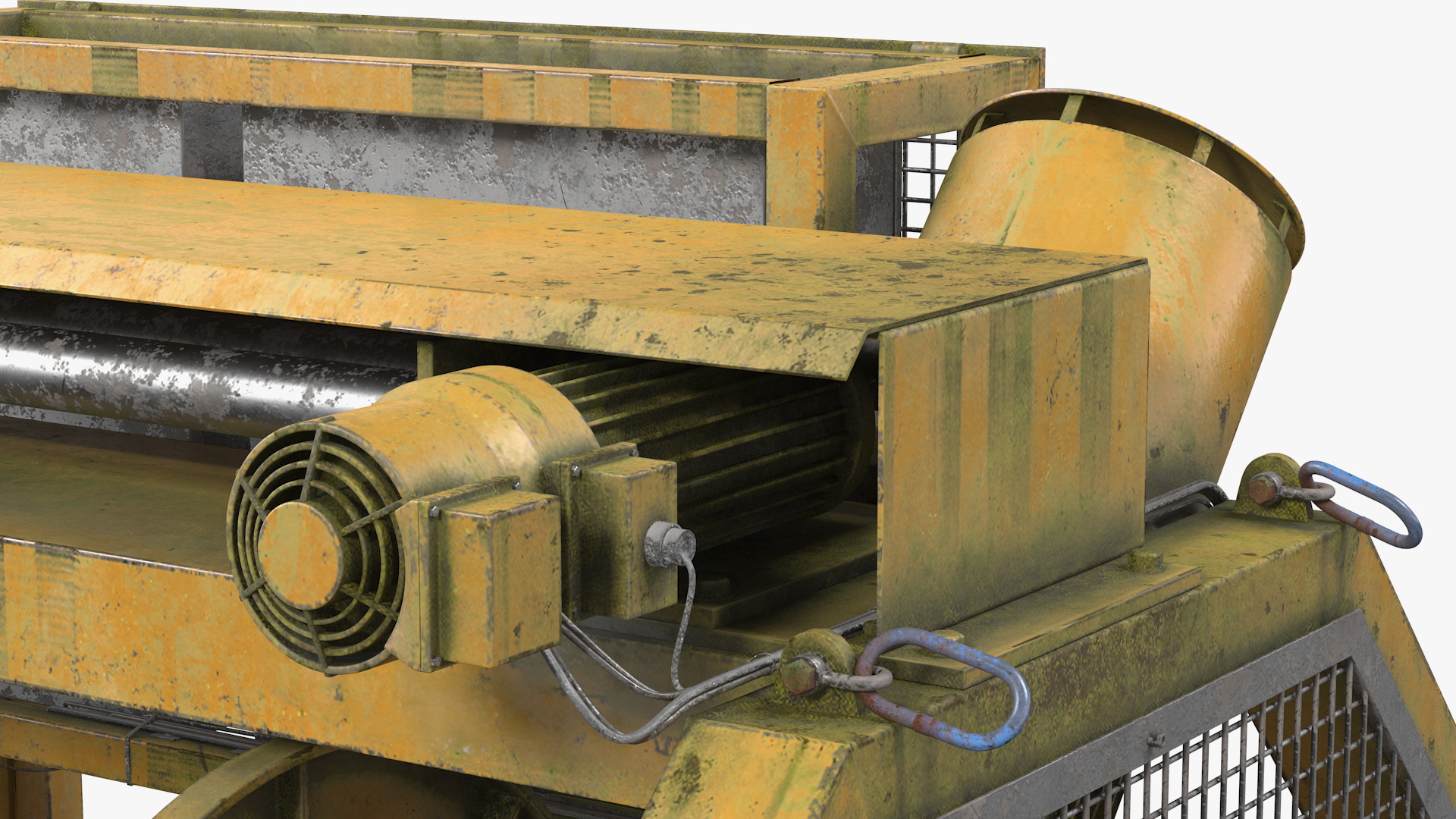 3D model Single Drum Mooring Winch