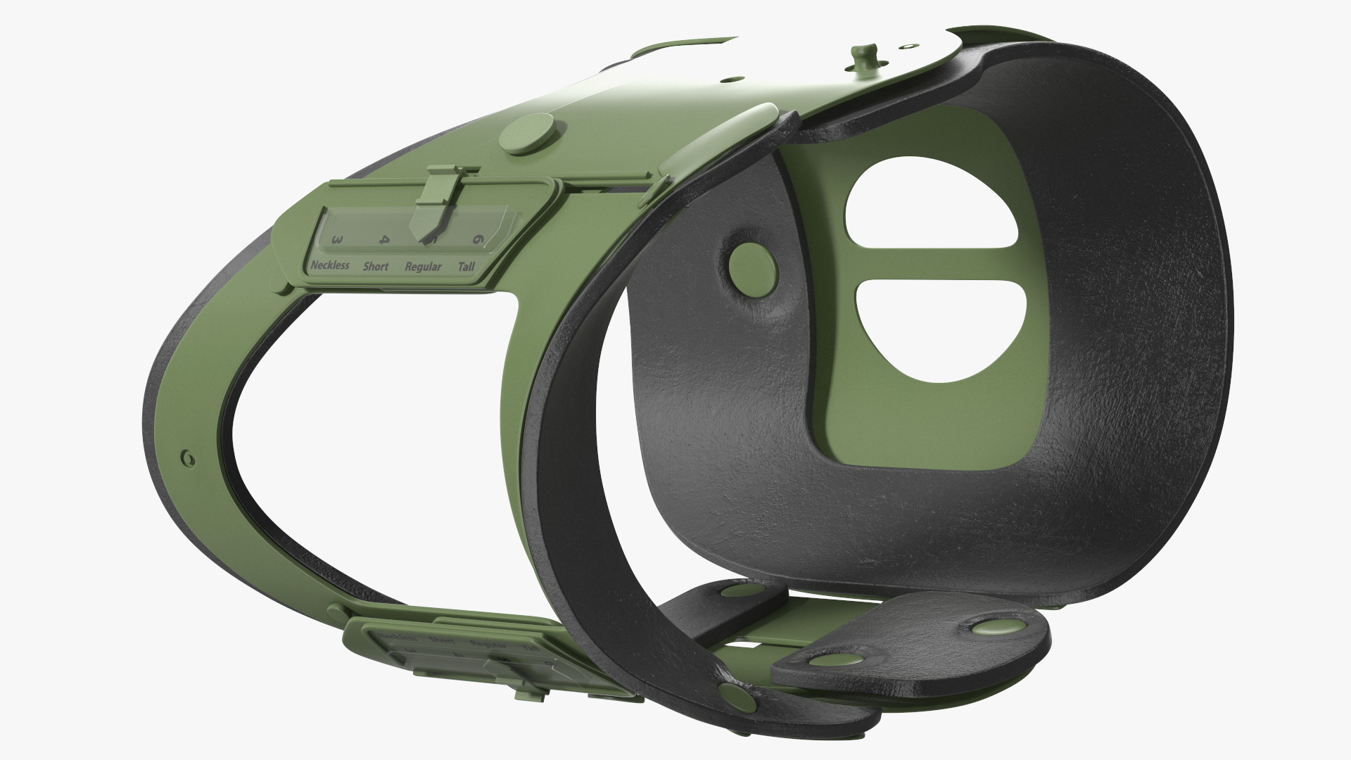 3D Military Green Extrication Collar model
