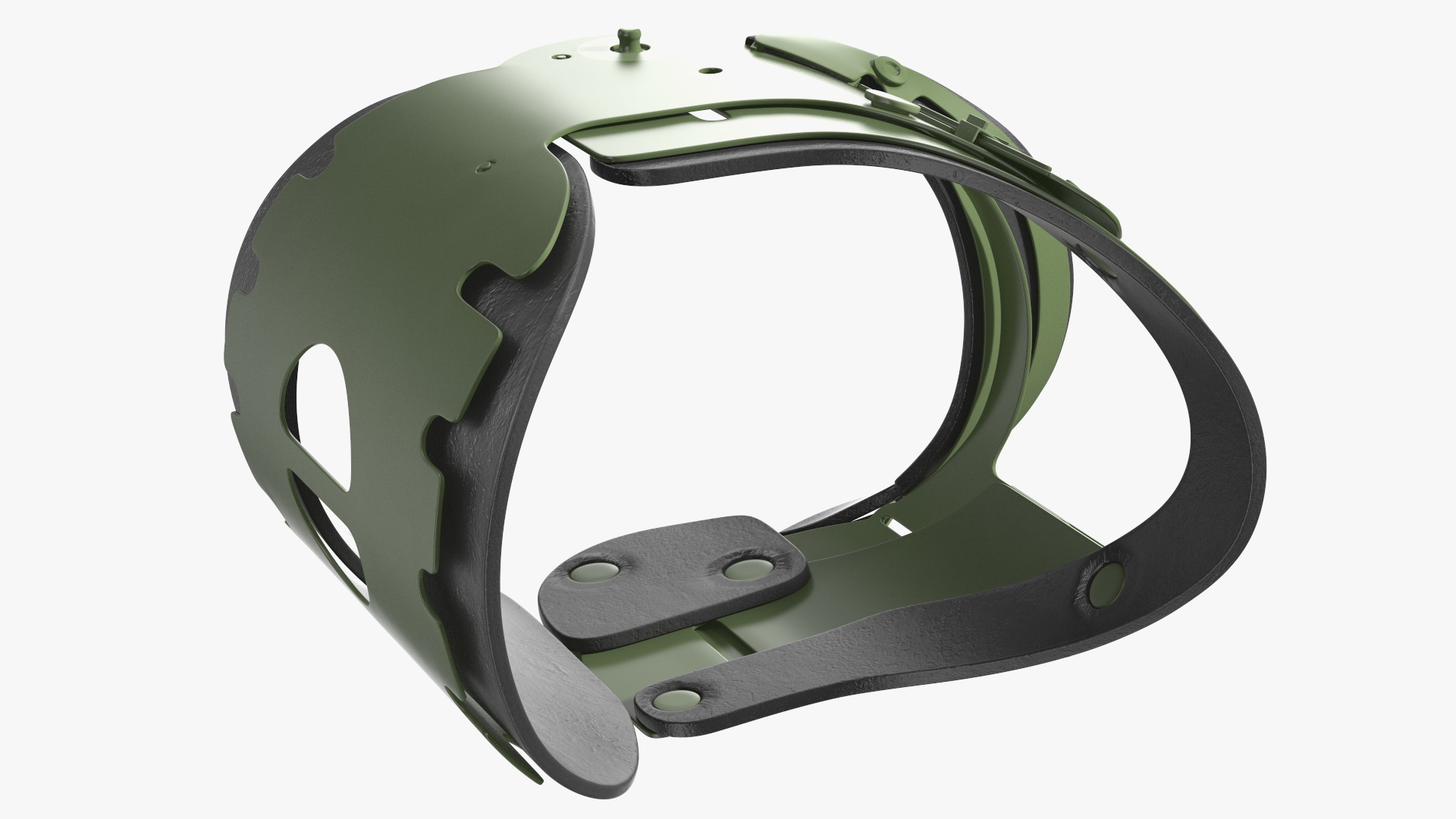 3D Military Green Extrication Collar model