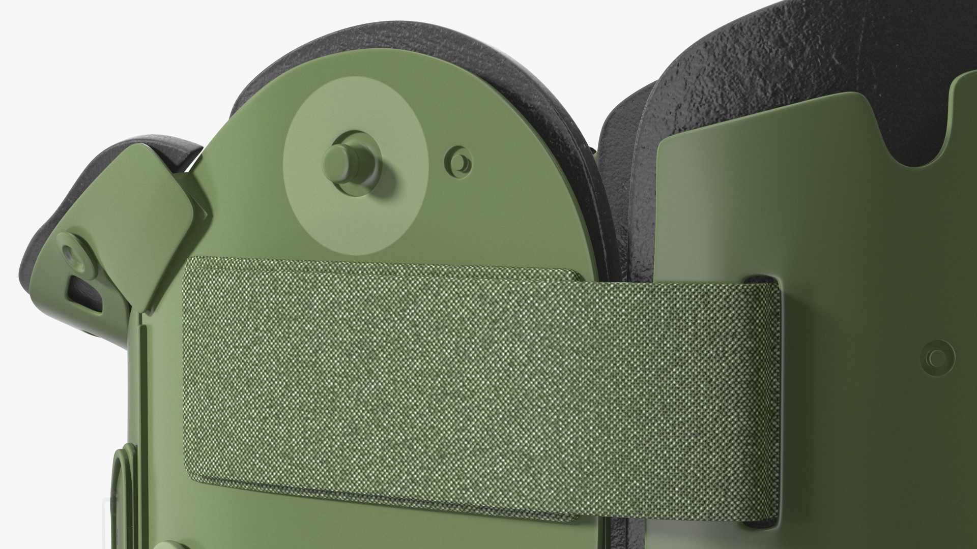 3D Military Green Extrication Collar model