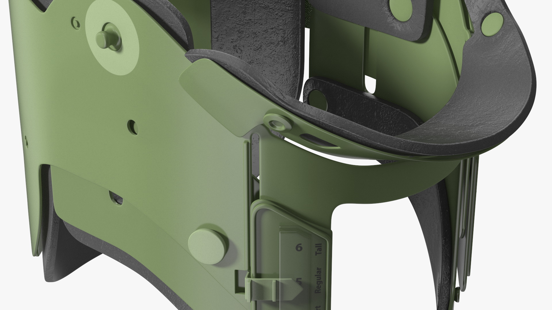 3D Military Green Extrication Collar model