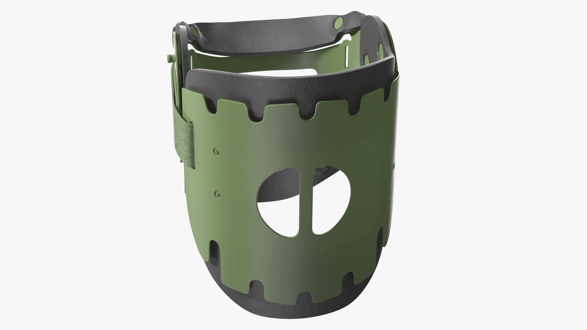 3D Military Green Extrication Collar model