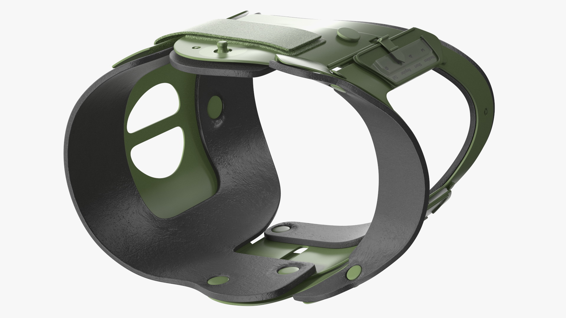 3D Military Green Extrication Collar model