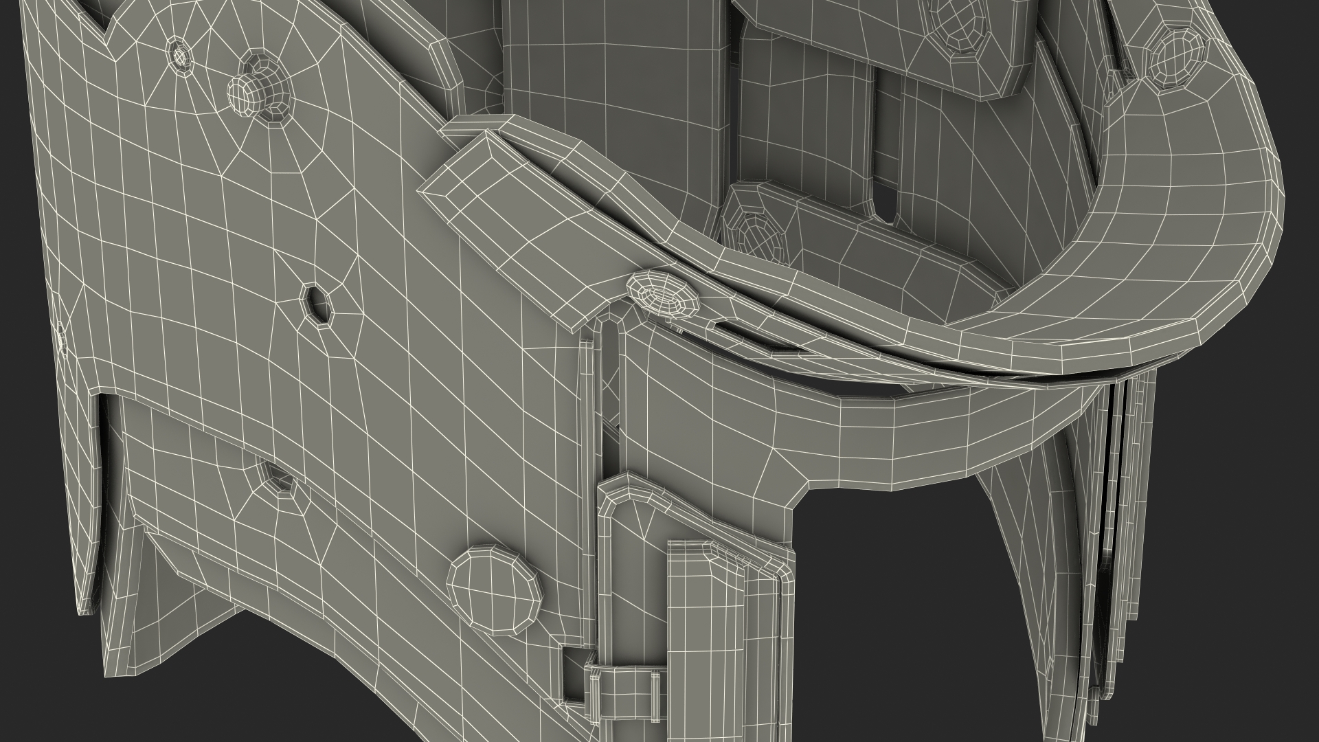 3D Military Green Extrication Collar model