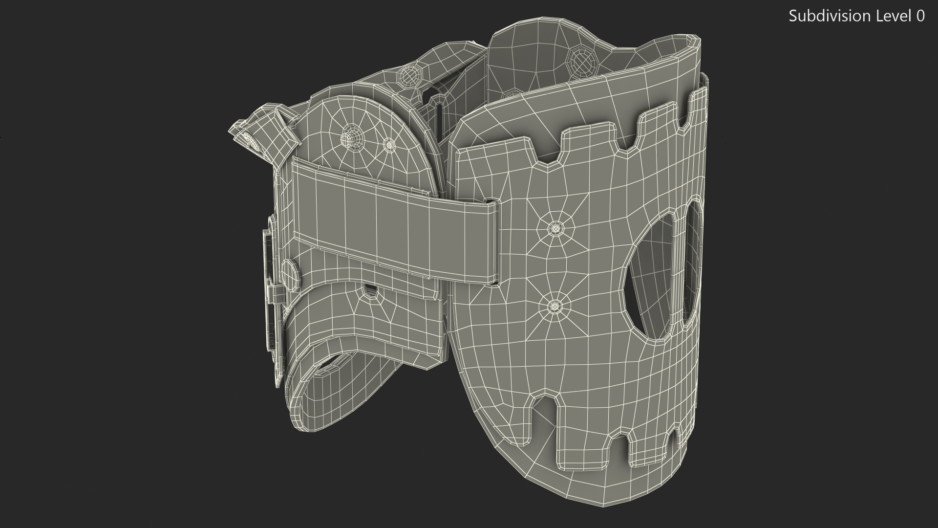 3D Military Green Extrication Collar model