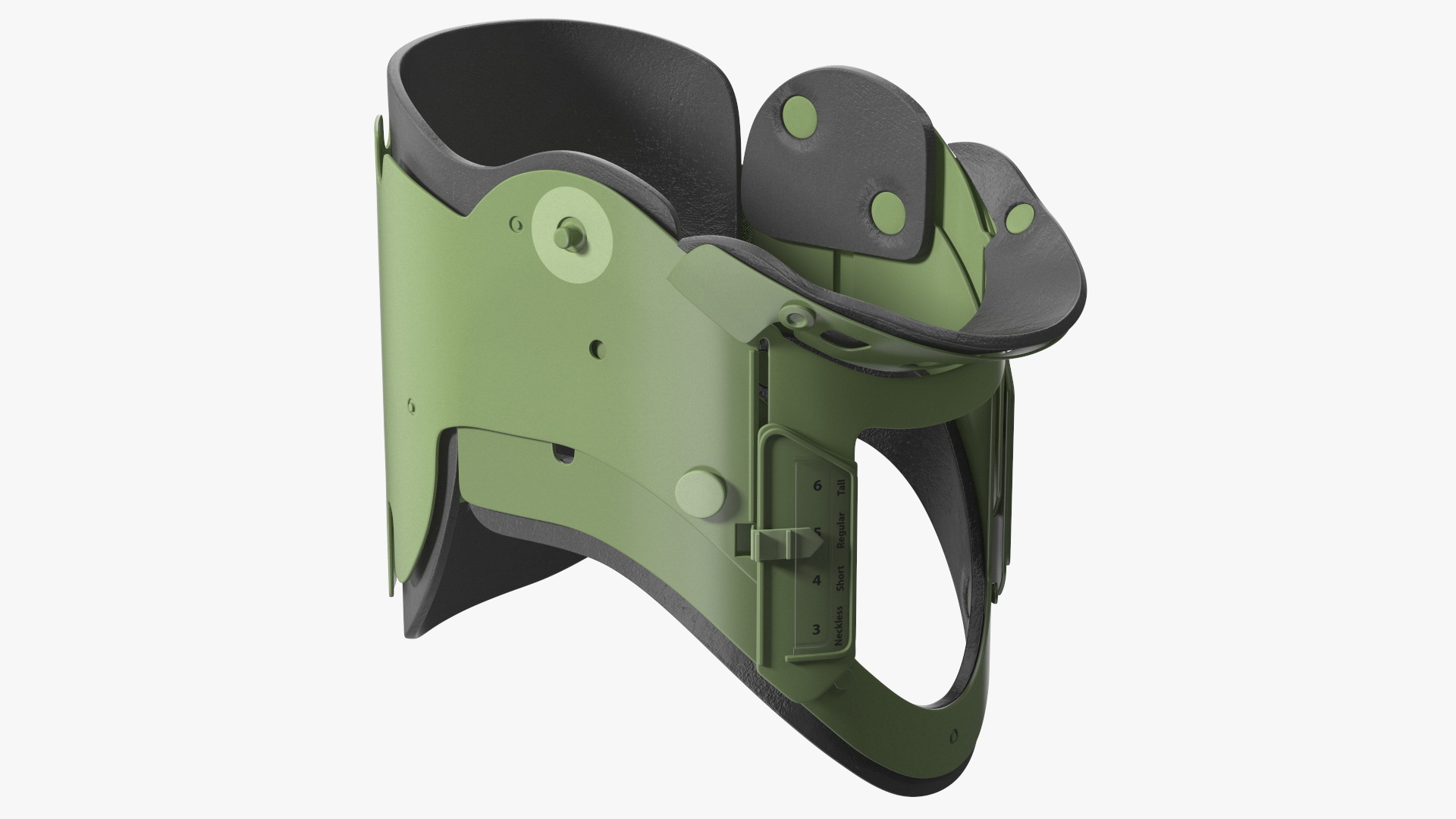 3D Military Green Extrication Collar model