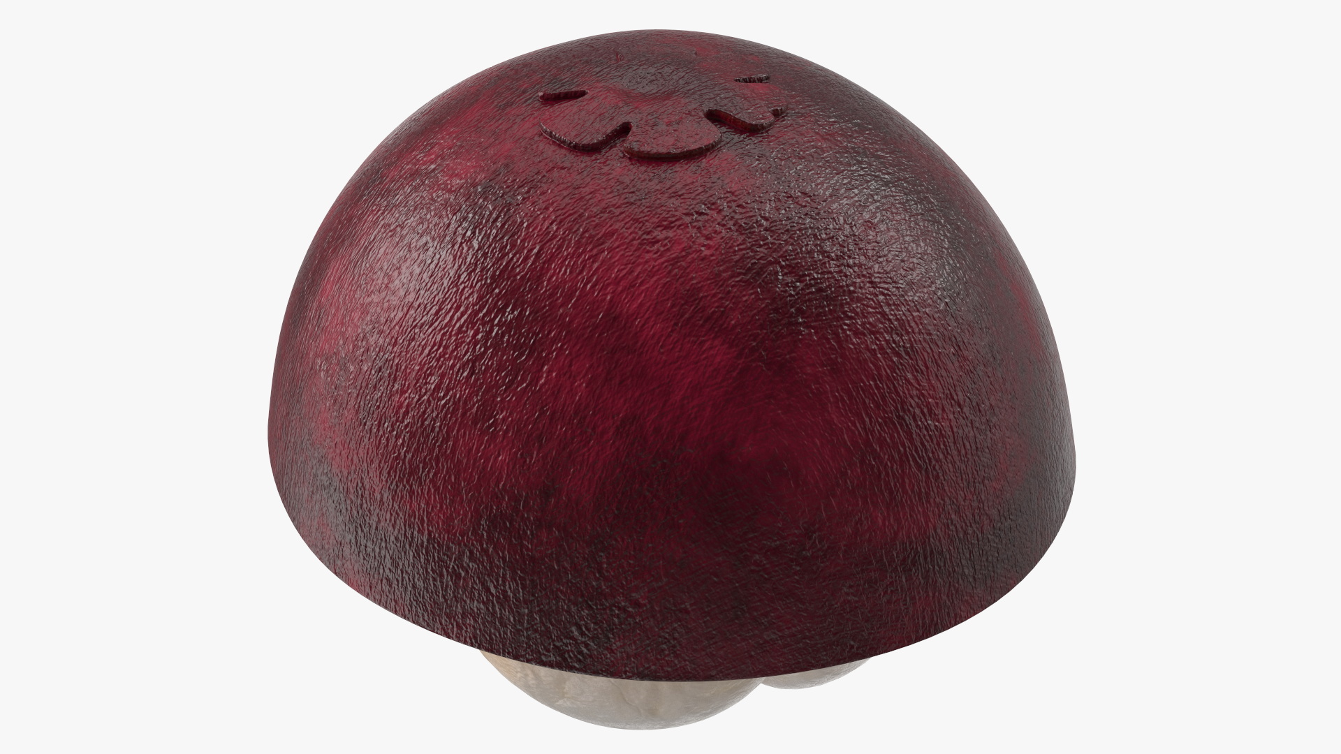 Half Peeled Tropical Fruit Mangosteen 3D