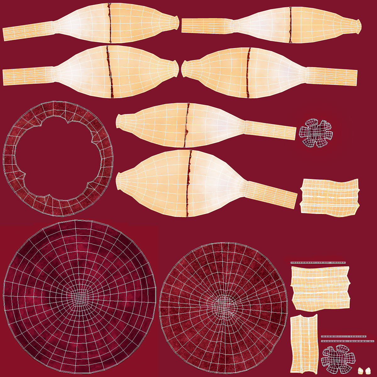 Half Peeled Tropical Fruit Mangosteen 3D