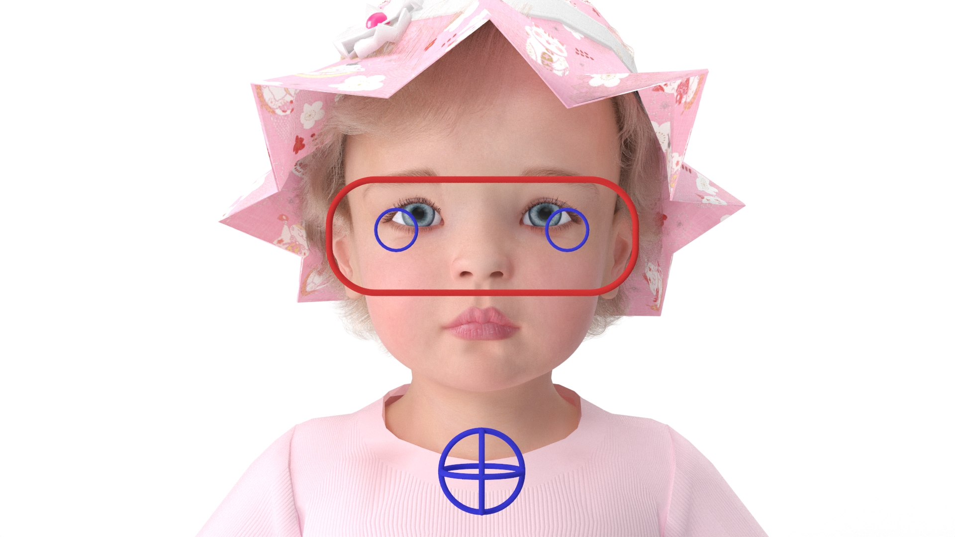 Little Girl Everyday Summer Dress Fur Rigged 3D model