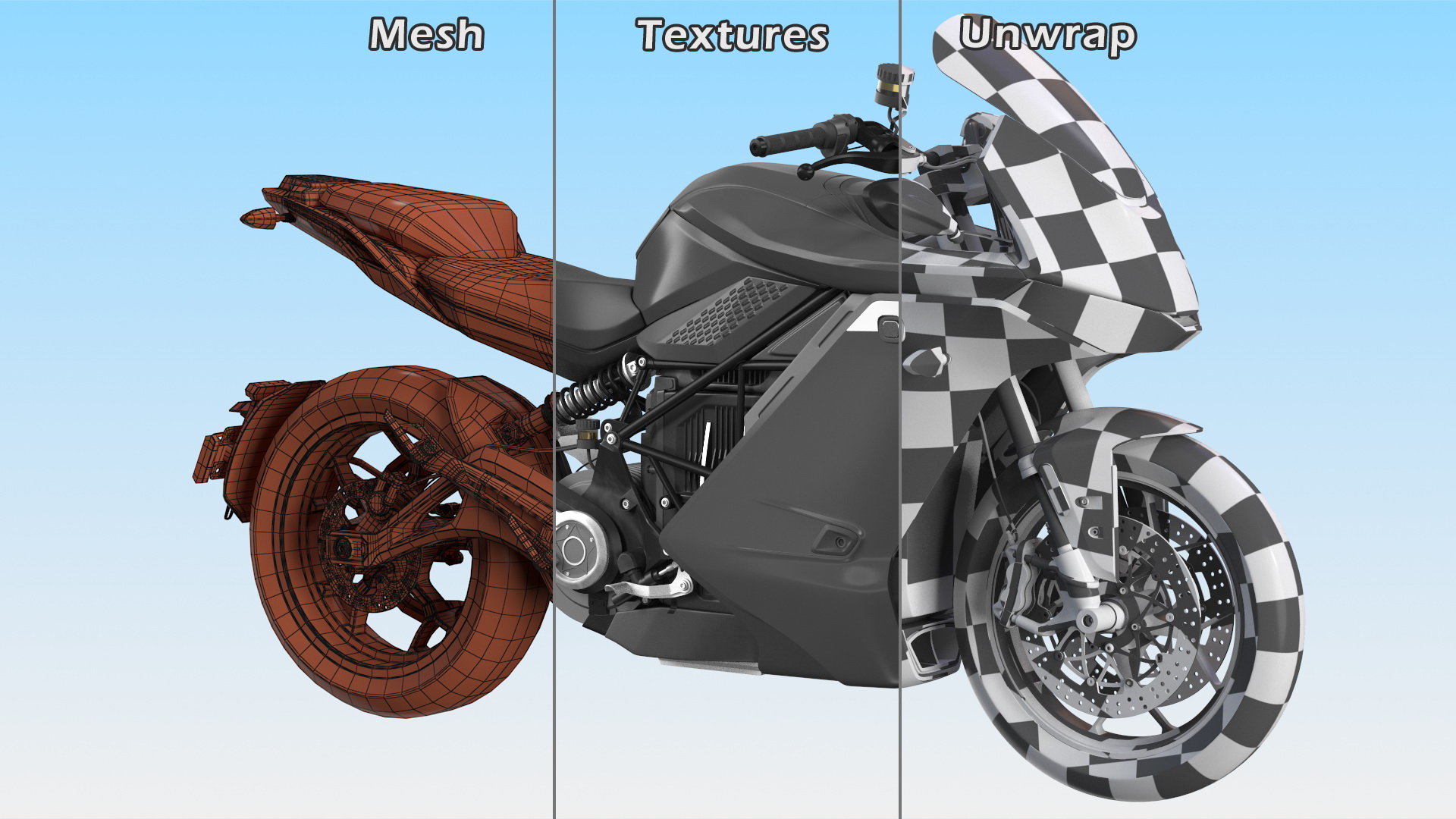 3D model Electric Sport Motorcycle