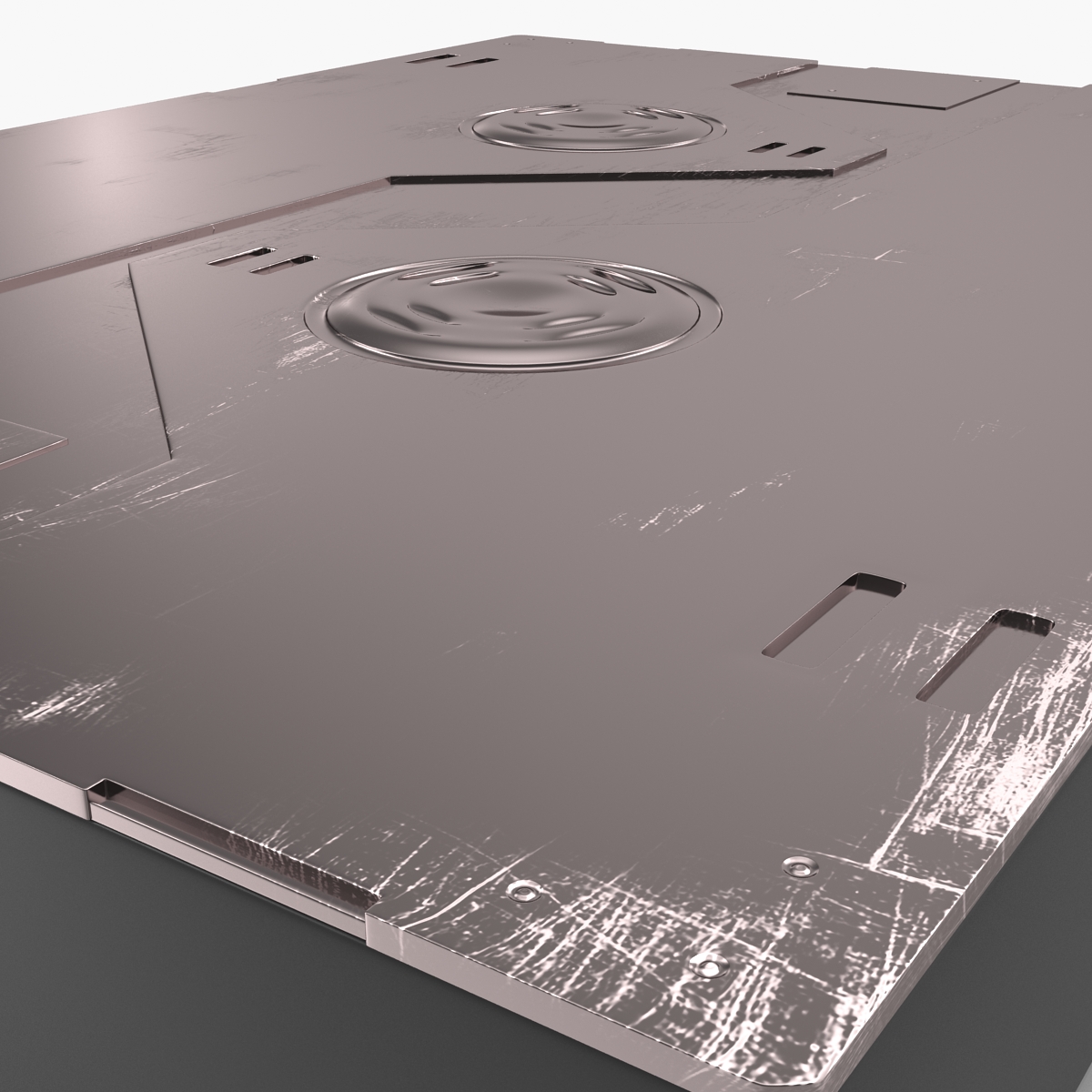 3D Sci Fi Anodized Panel 3 model