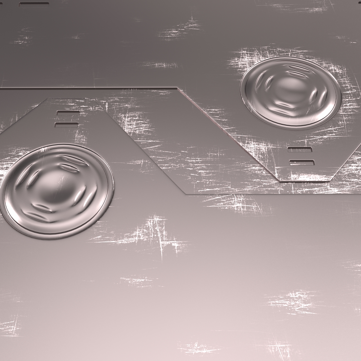 3D Sci Fi Anodized Panel 3 model
