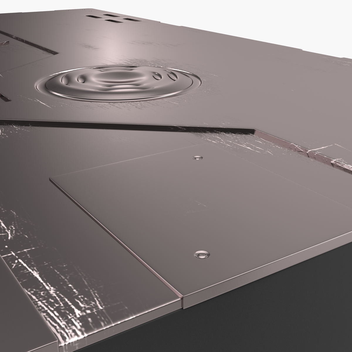 3D Sci Fi Anodized Panel 3 model