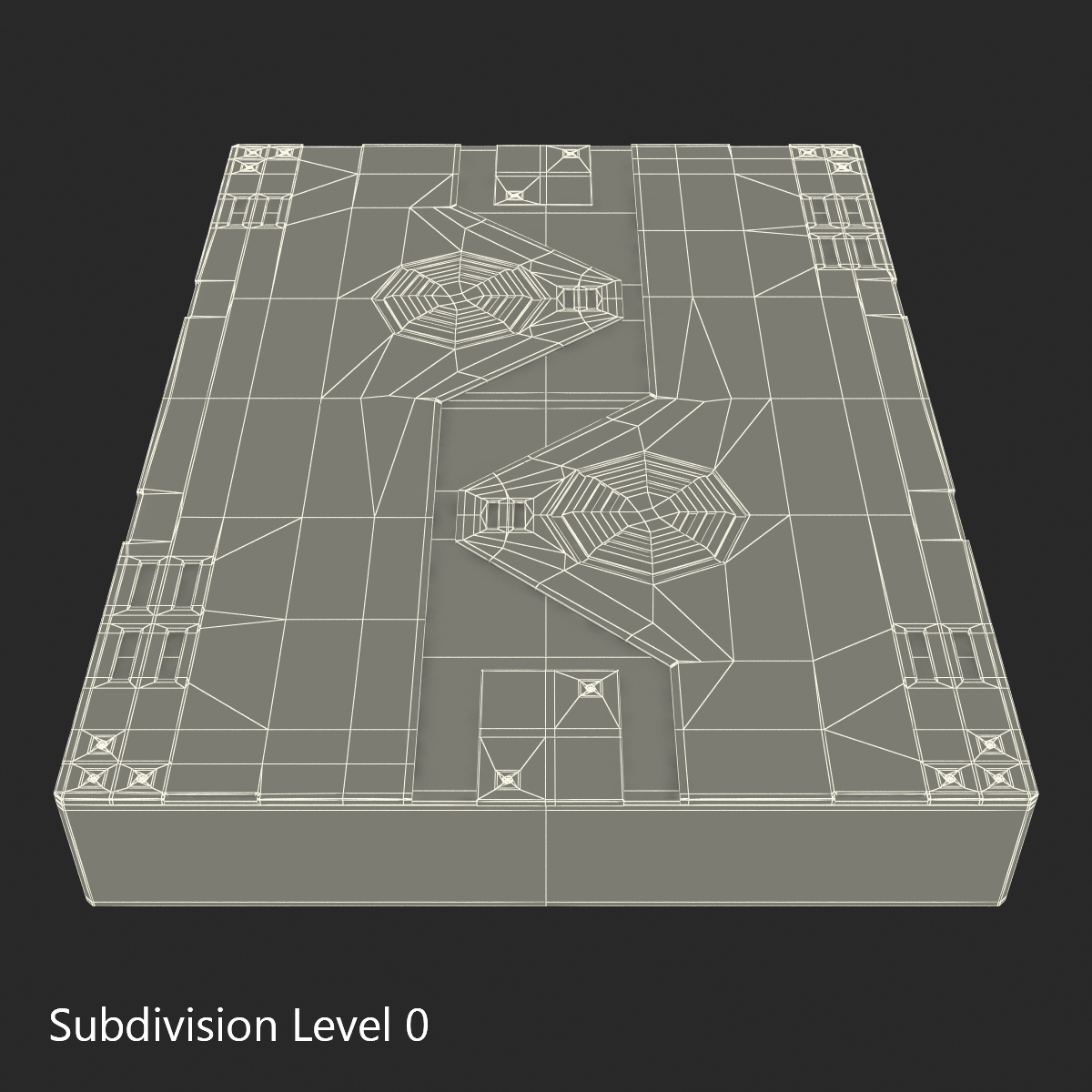 3D Sci Fi Anodized Panel 3 model