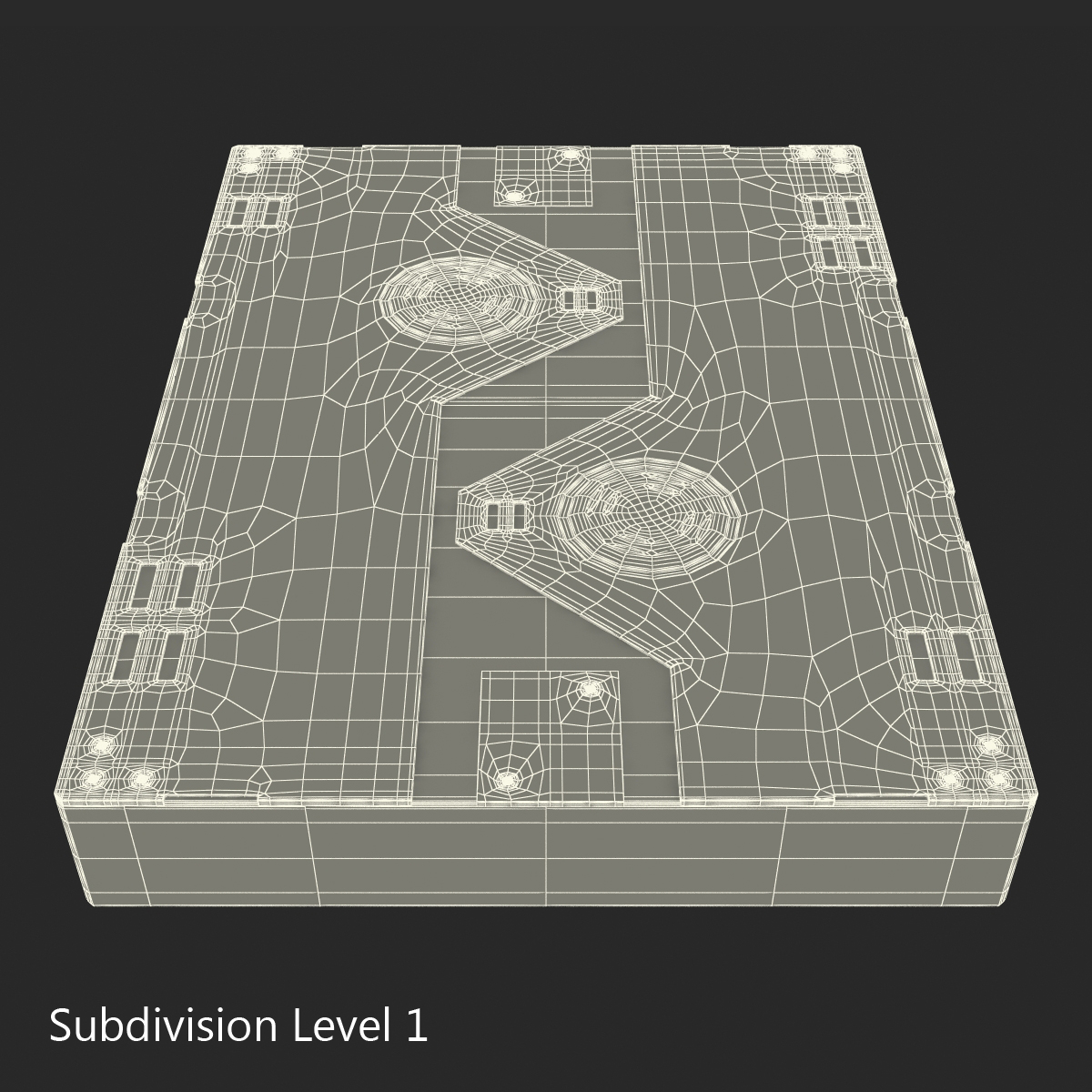 3D Sci Fi Anodized Panel 3 model