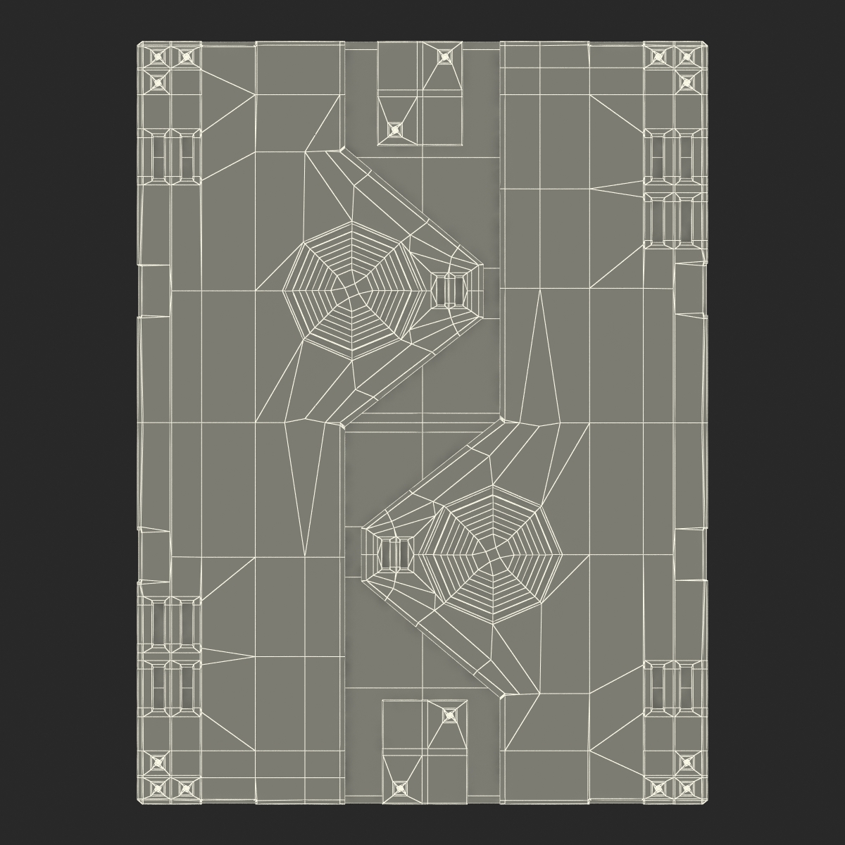 3D Sci Fi Anodized Panel 3 model