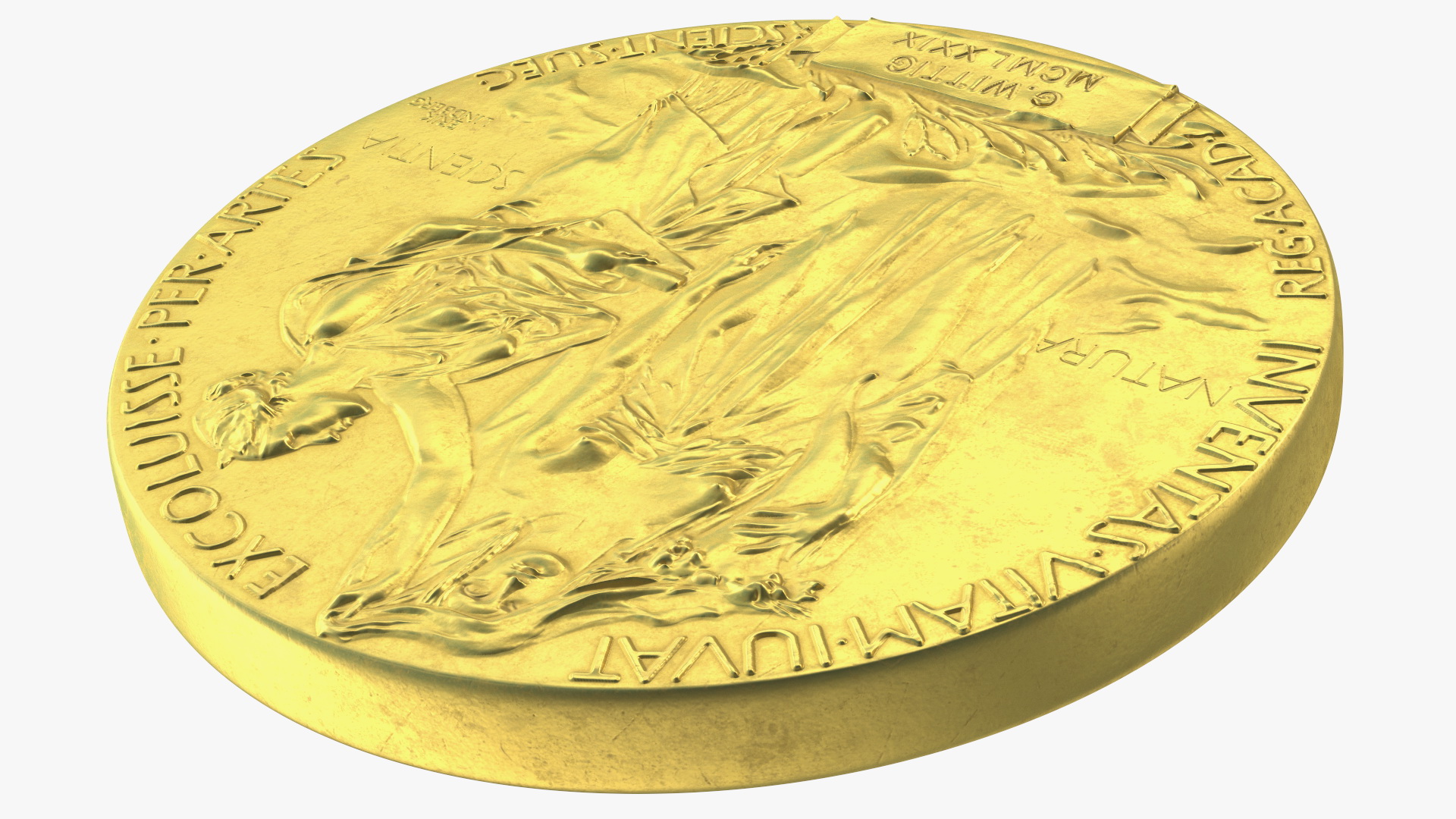 Nobel Medal for Physics and Chemistry 3D