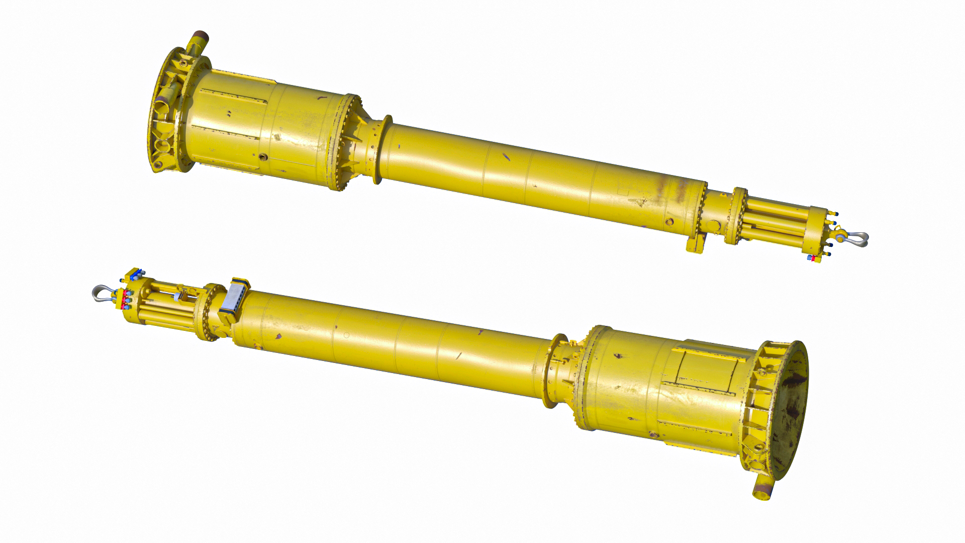 Hydraulic Piling Rig Component Old 3D model