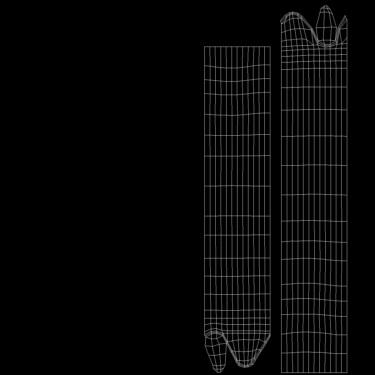 3D model Pile of U-type Flat Head Nails