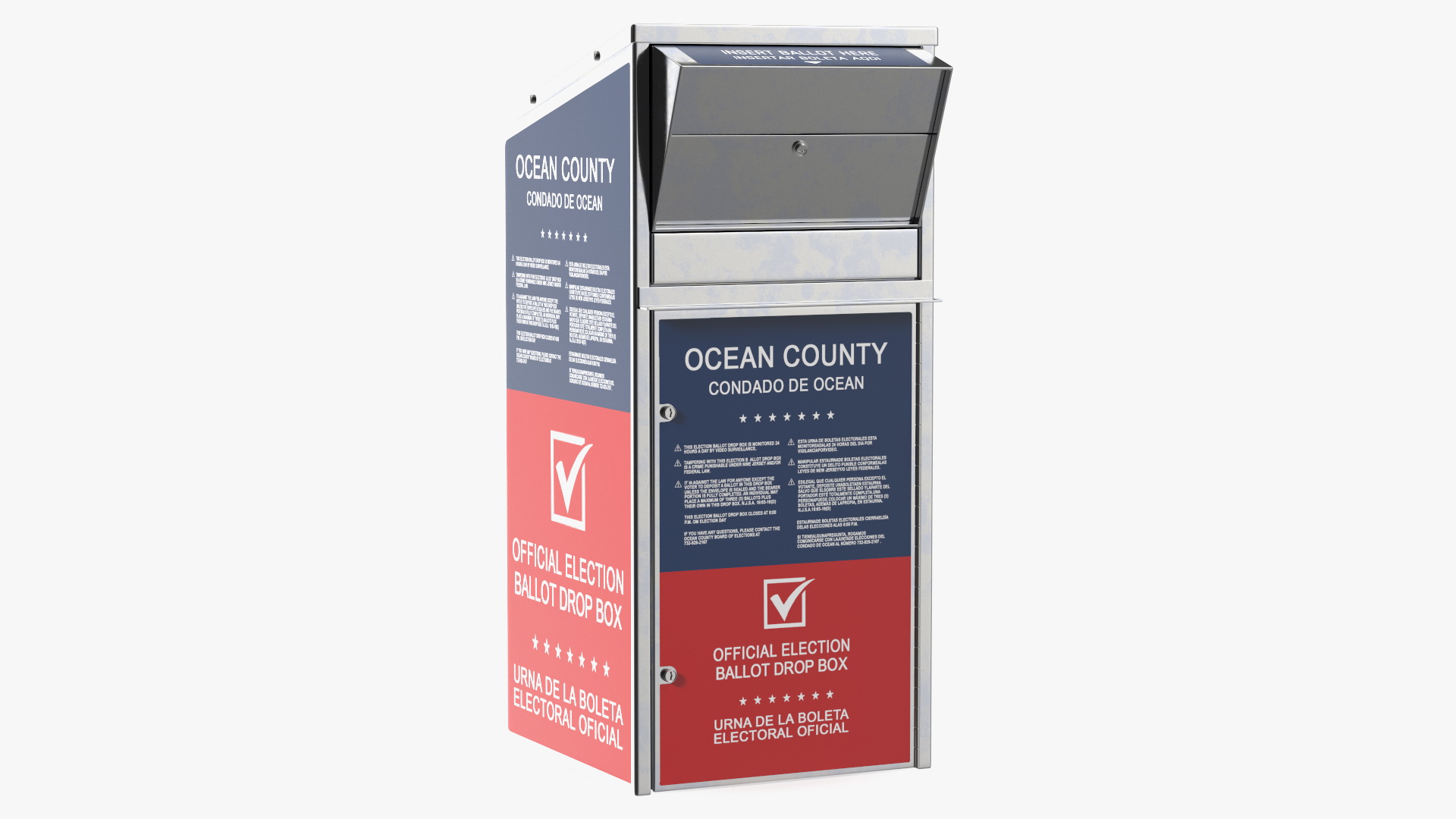3D Official Ballot Drop Off Box model