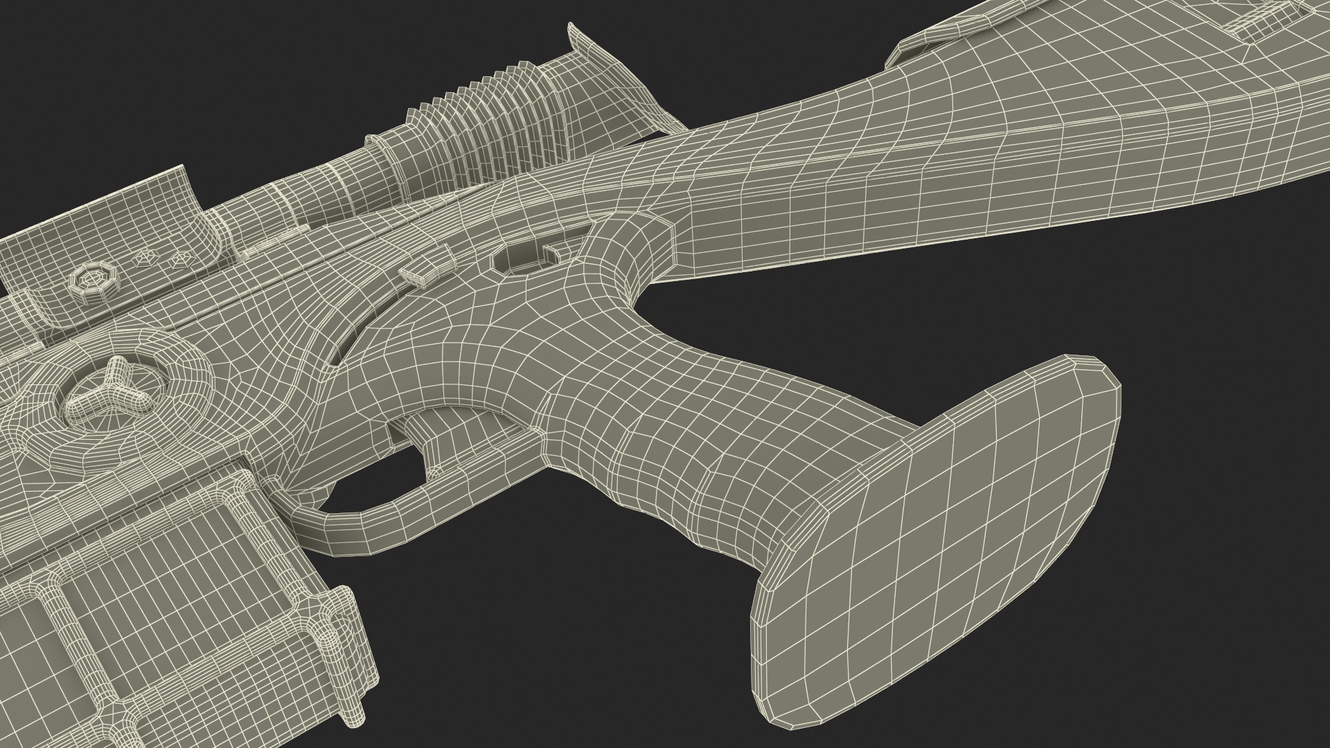 3D model Futuristic High-Precision Sniper Rifle with Telescopic Sight
