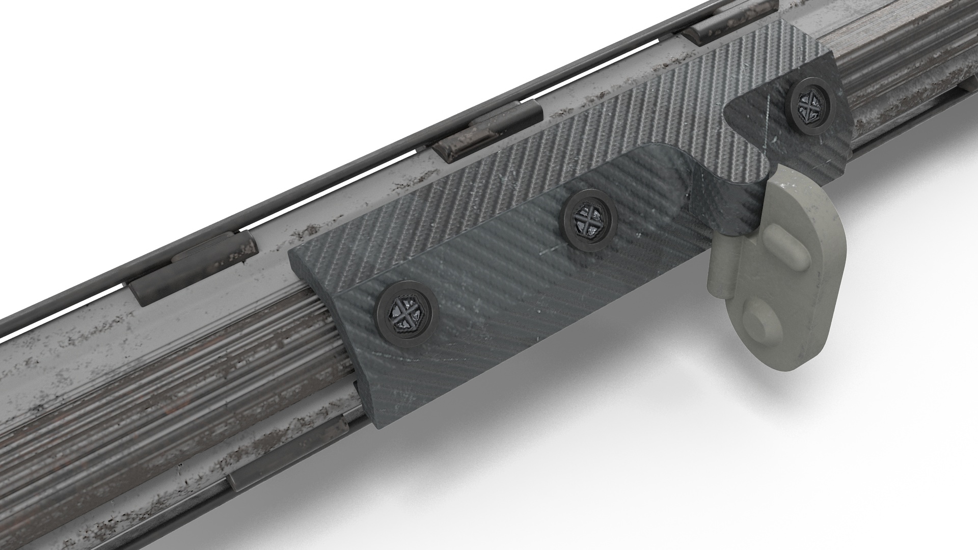 3D model Futuristic High-Precision Sniper Rifle with Telescopic Sight