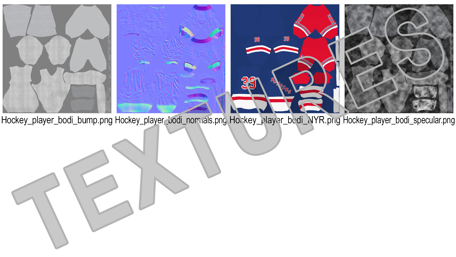 Hockey Jersey NY Rangers 3D model