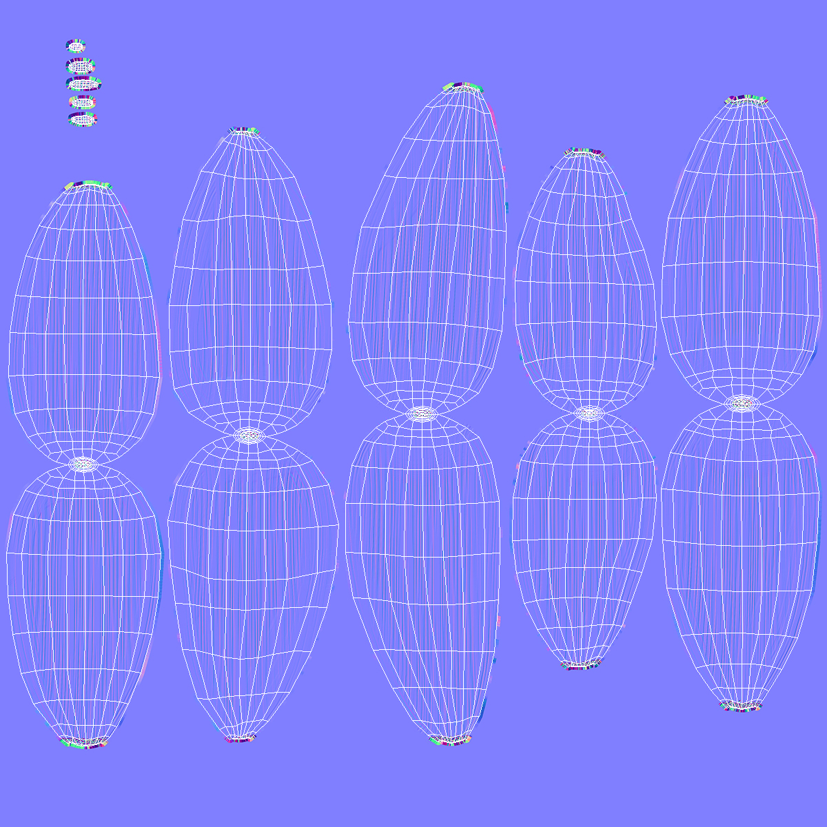 3D Striped Sunflower Seeds in a Bowl model